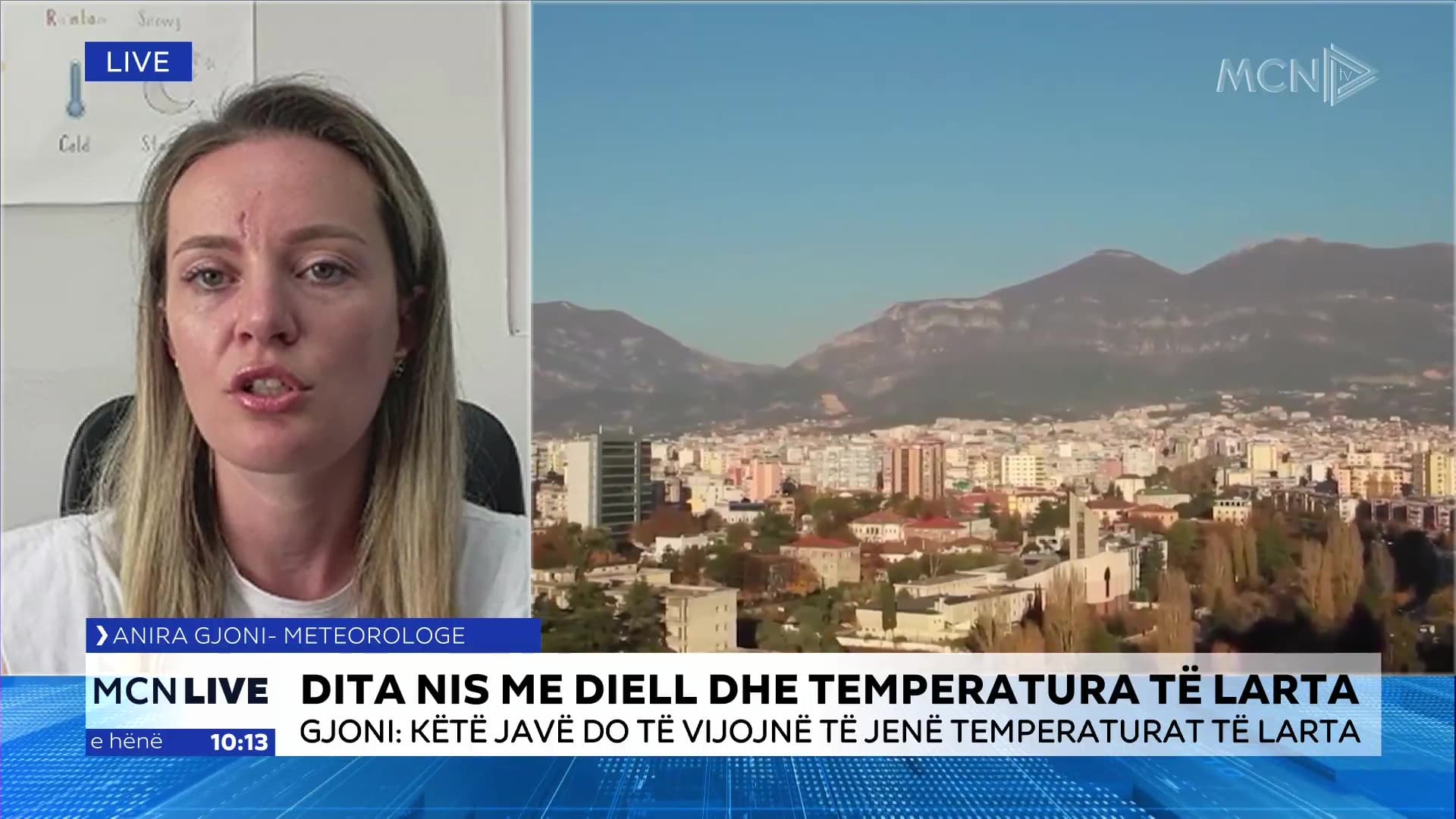 Meteorologia Gjoni: Javë me temperatura deri në 37°C, të enjten reshje shiu, në fundjavë rikthehet vapa (VIDEO)