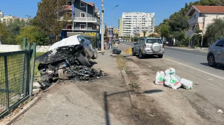 Makina përplaset me murin në Lezhë-Shëngjin dhe me dy mjete të tjera, plagoset drejtuesi