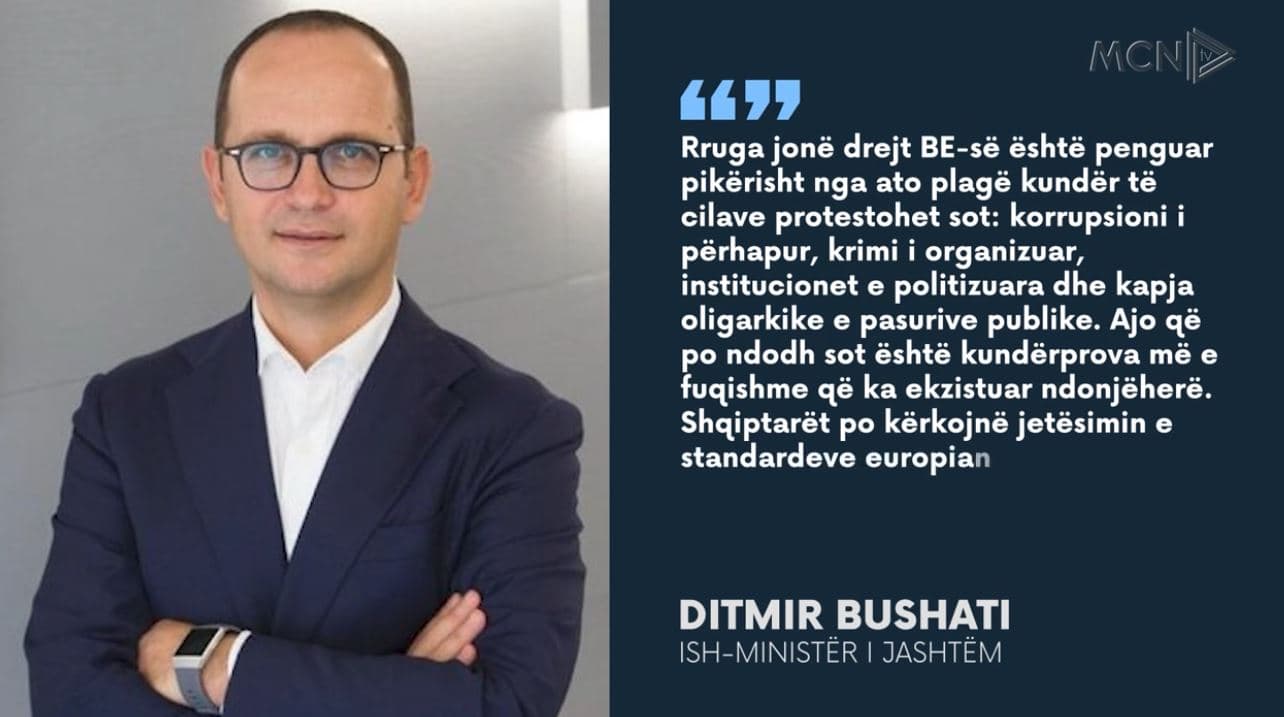 “Integrimi, peng i korrupsionit”, Bushati: Ndryshimi që do sjellë protesta, i pashmangshëm (VIDEO)