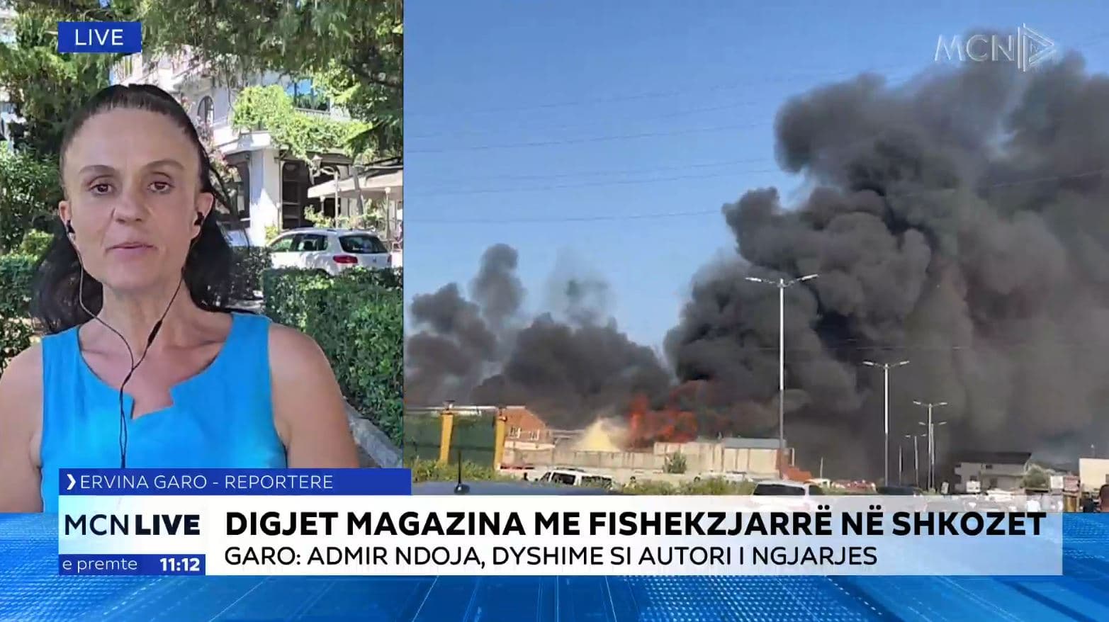 Magazina me fishekzjarrë në Shkozet u dogj nga djegia e disa barishteve, Durrësi mbeti pa drita/ Pranga një personi