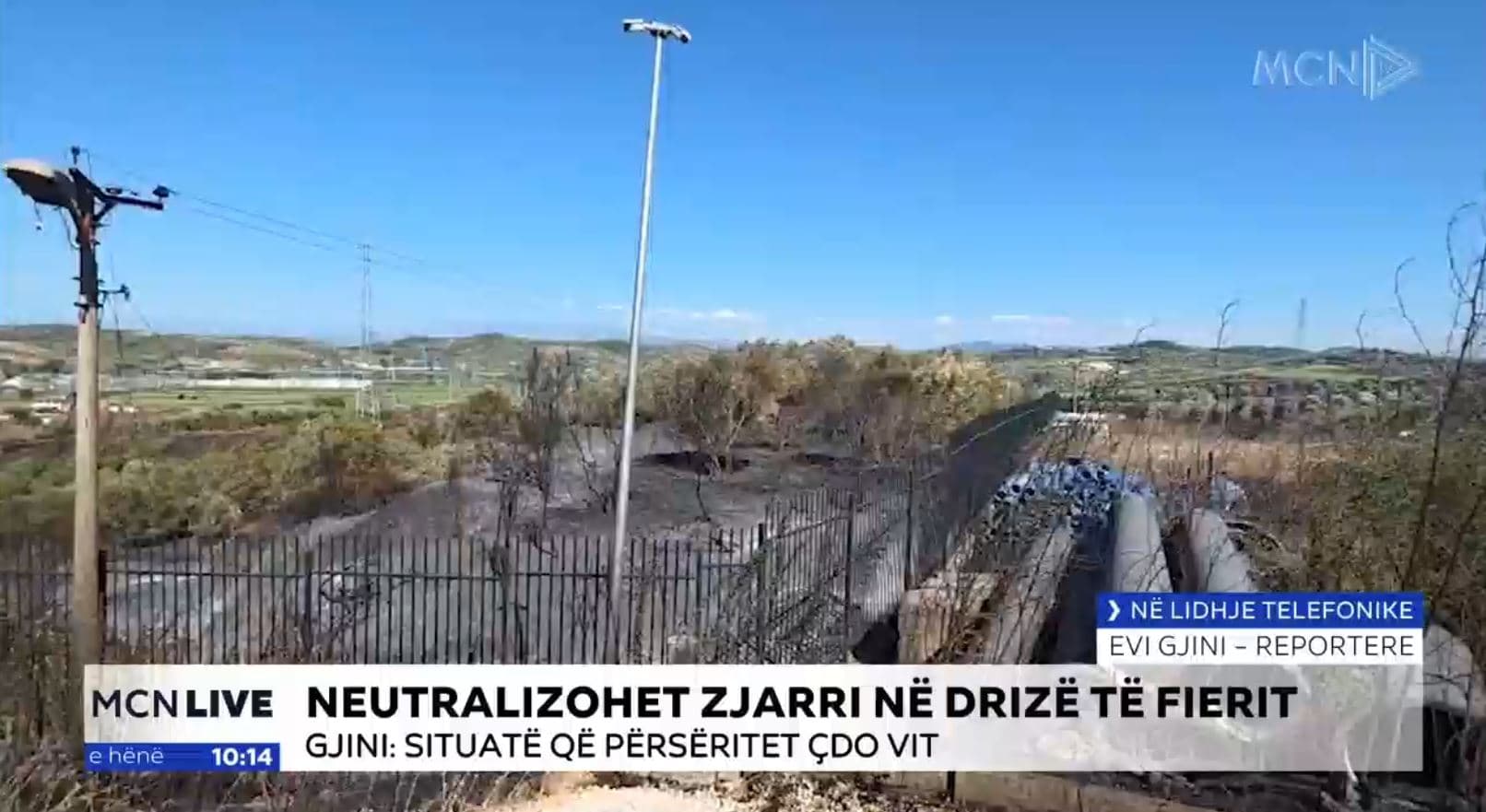 Neutralizohet zjarri në Drizë të Fierit/ 110 hektarë ullishte e shkurre janë djegur (VIDEO)