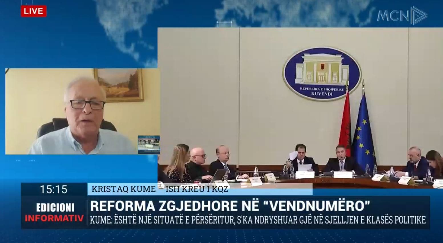 Kume: Reforma zgjedhore nuk pengohet nga koha, por nga vullneti politik. Të përfshihen qytetarët