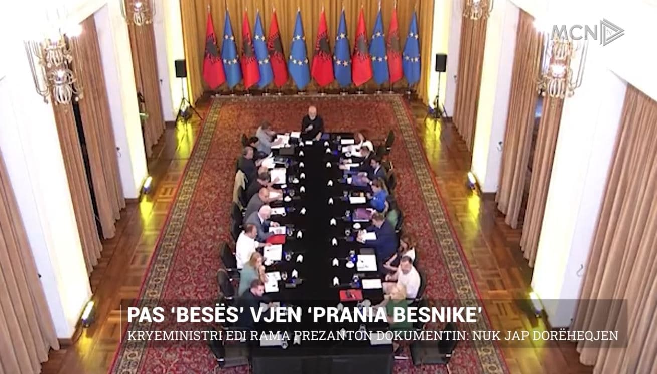Pas ‘Besës’ vjen ‘Prania besnike’. Kryeministri Edi Rama prezanton dokumentin: Nuk jap dorëheqjen