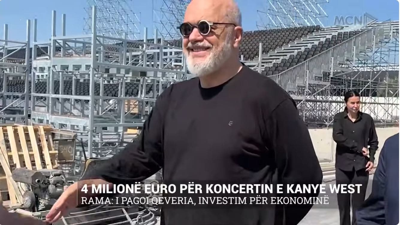 4 milionë euro për koncertin e Kanye West/ Rama: I pagoi qeveria, investim për ekonominë