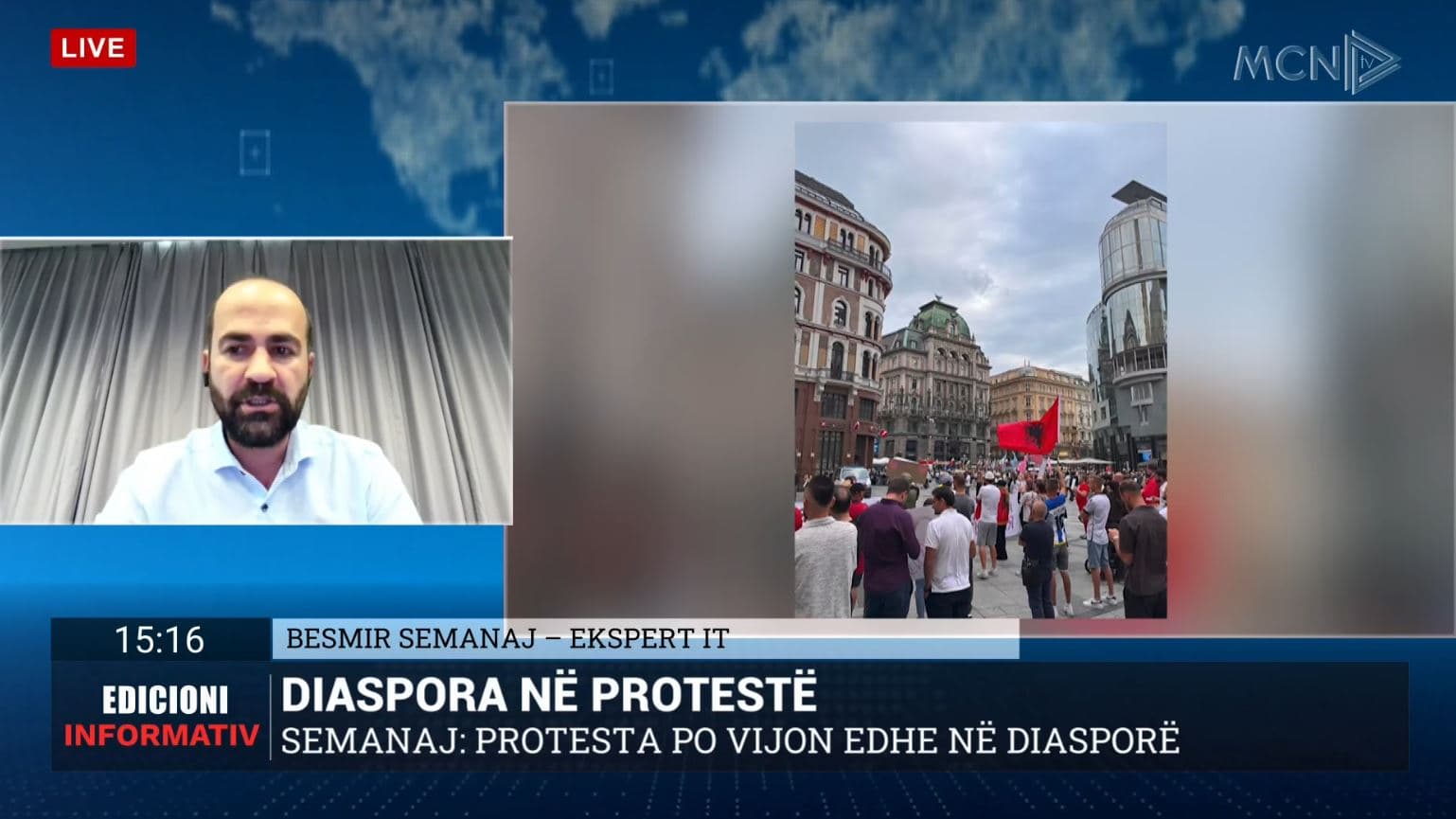 Semanaj: Diaspora mbështet të gjitha kërkesat e ardhura nga protesta në Tiranë