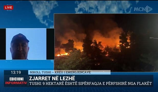 Zjarret në Lezhë, Tushi: Situata po shkon drejt normalizimit, 9 hektarë sipërfaqja e përfshirë nga flakët