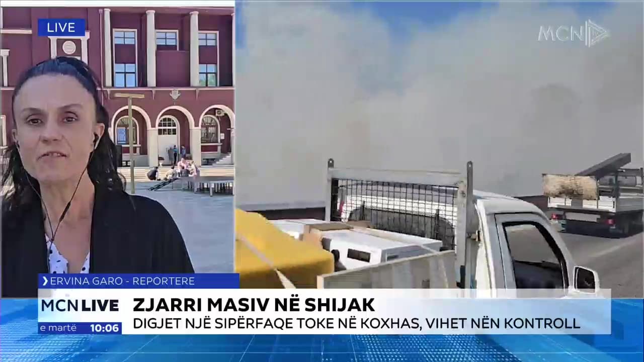 Zjarri masiv në Shijak/ Garo: Dyshohet për zjarrvënie të qëllimshme, flakët krijuan panik në autostradën Tiranë-Durrës (VIDEO)