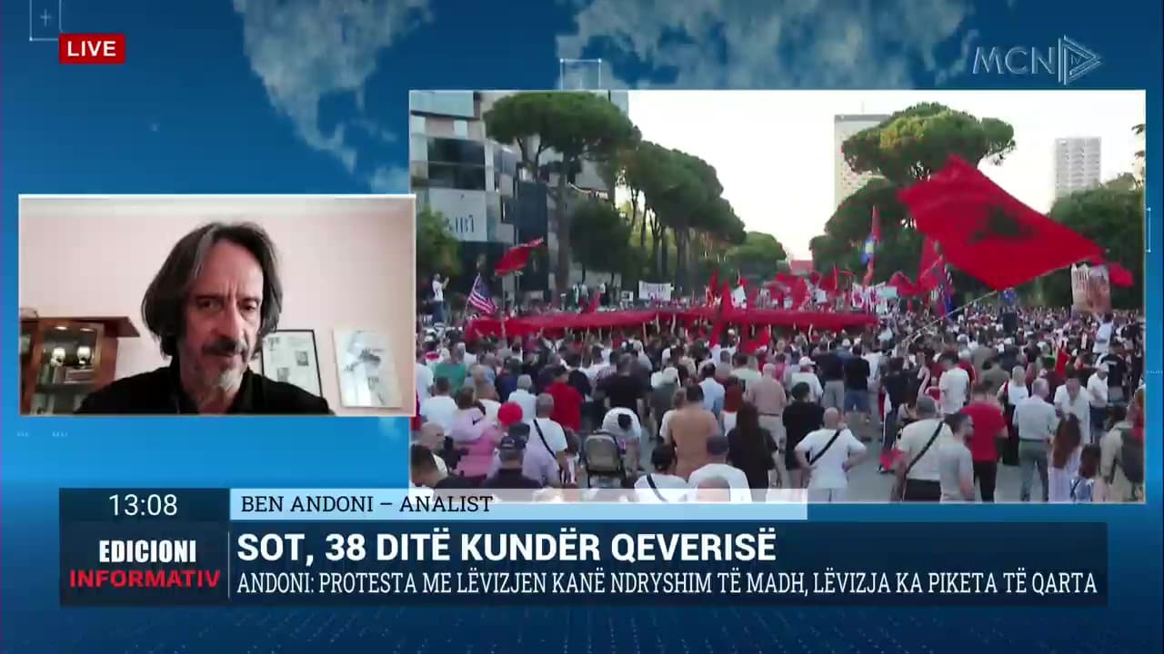 38 ditë kundër qeverisë/ Andoni: Protesta duhet kthyer në lëvizje, të ketë piketa dhe vizion të qartë për ndryshim (VIDEO)