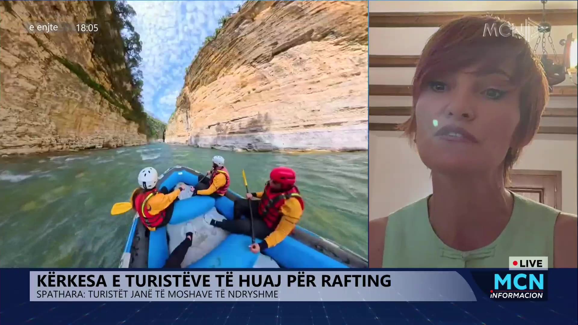 Kërkesa e turistëve të huaj për rafting/ Spathara: Sportet ujore, ndër më të preferuarat në Berat