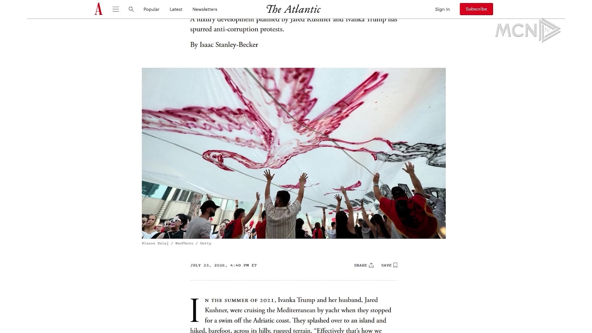 “Familja Trump shkakton revolucion” / “The Atlantic”, analizë zhvillimeve në Shqipëri (VIDEO)