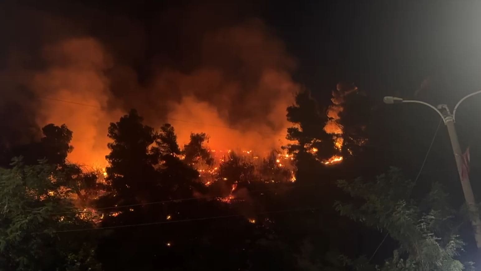 Zjarri përfshin malin e Shëngjinit, zbret deri pranë rrugës kryesore (VIDEO)