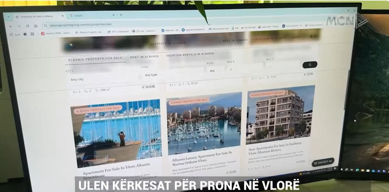 Ulen kërkesat për prona në Vlorë. Rivlerësimi nxjerr më shumë apartamente dhe shtëpi në treg