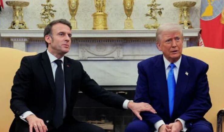 Macron takohet me Trump, fokusi i bisedimeve te mbështetja për Ukrainën dhe Detin e Kuq