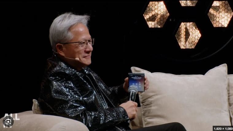 Trump telefonon CEO-n e Nvidia-s gjatë aktivitetit: Frika nga AI është një mashtrim