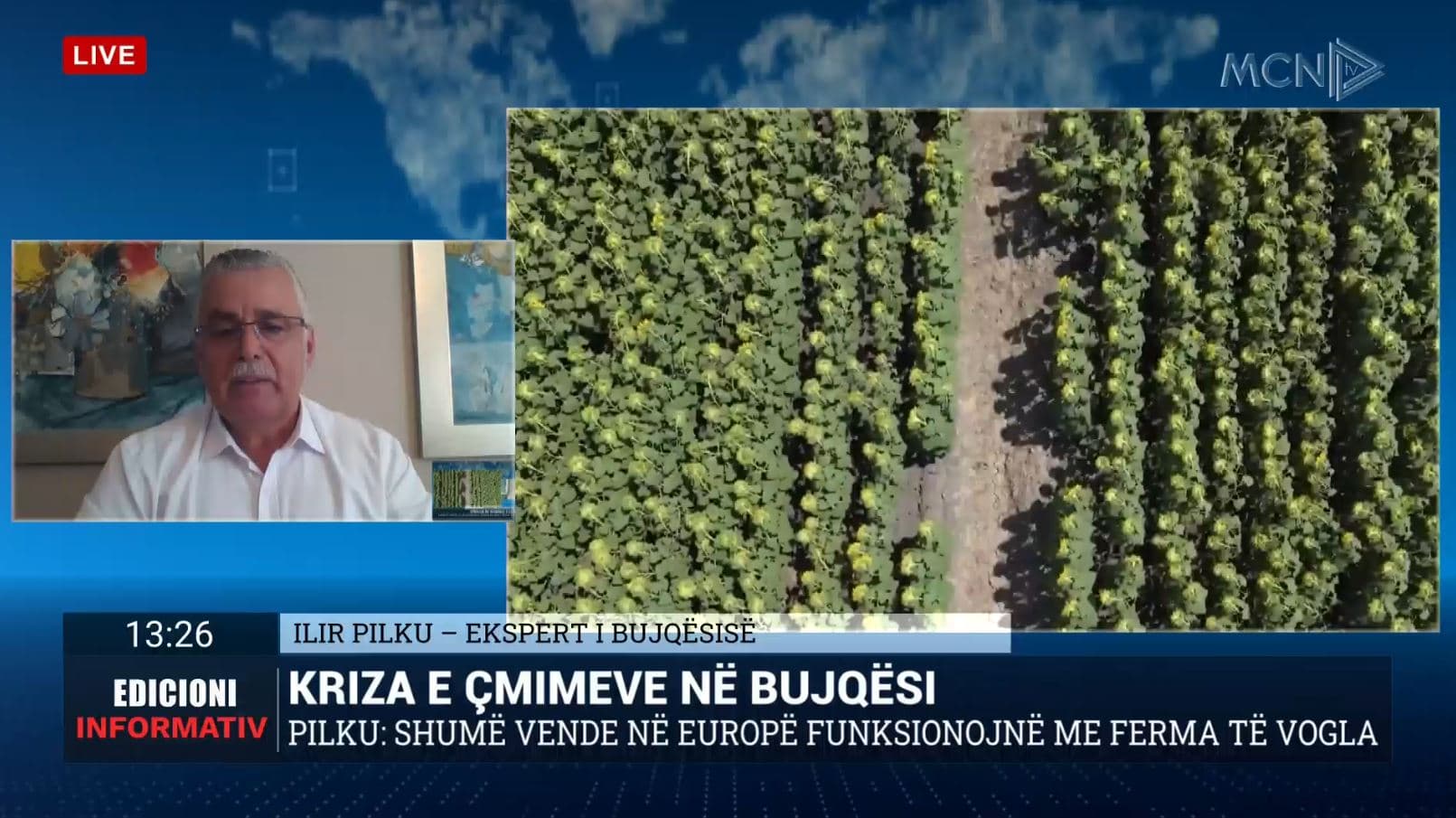 Pilku: Shqipëria s’ka përcaktuar ende modelin e saj bujqësor, mungojnë politikat orientuese dhe incentivat (VIDEO)