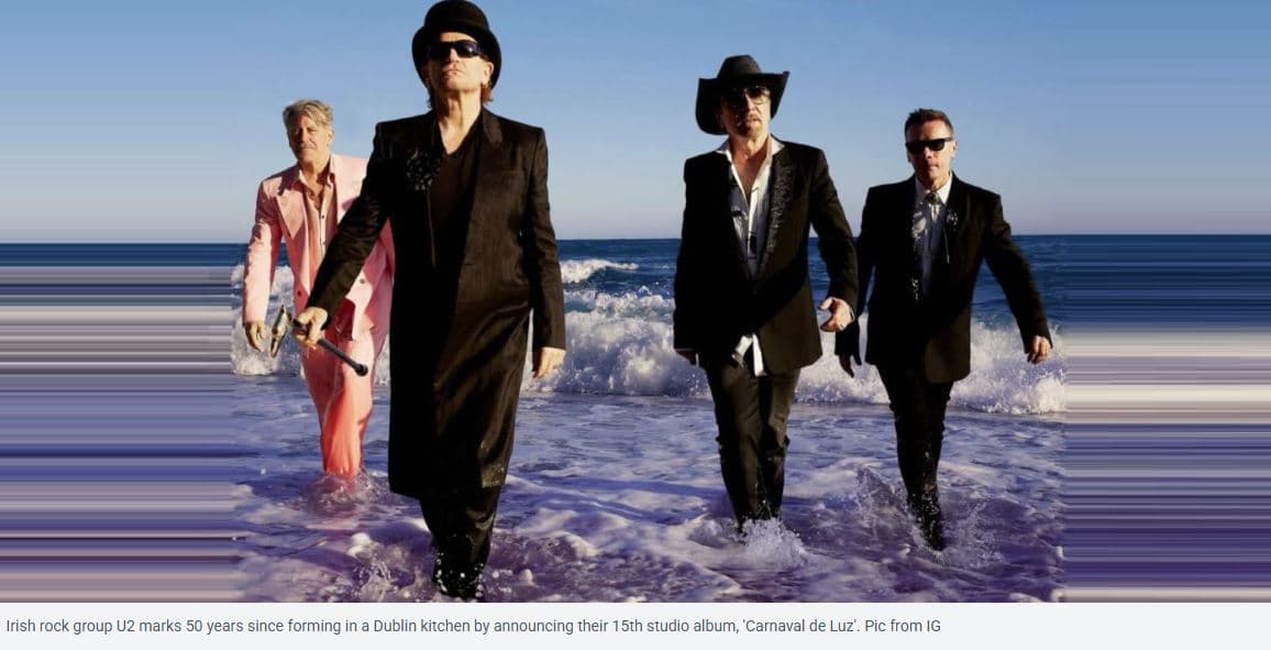 U2 shënojnë 50-vjetorin e themelimit, Bono Vox zbulon albumin e ri “Carnaval de Luz”