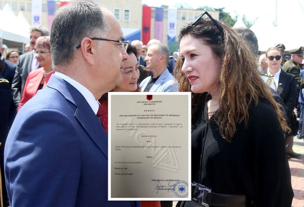 Presidenti Begaj dekreton shkarkimin nga drejtoreshë e SHISH, Vlora Hysenin