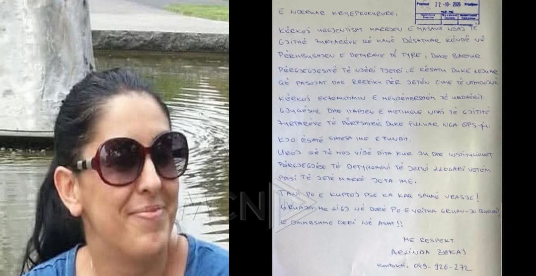 Paralajmëroi vdekjen e saj me një letër drejtuar Prokurorisë, vritet pas dhunës në familje 49-vjeçarja në Kosovë