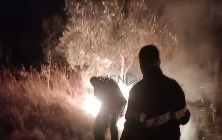     Zjarri përfshin 25 hektarë në Galush e Gjevur të Peqinit, flakët afrohen 30 metra nga banesat