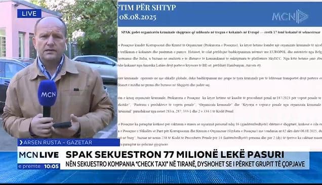 SPAK sekuestroi 77 mln lekë pasuri/ Rusta: Nën sekuestro kompania “Check Taxi”, dyshohet se i përket Çopjave