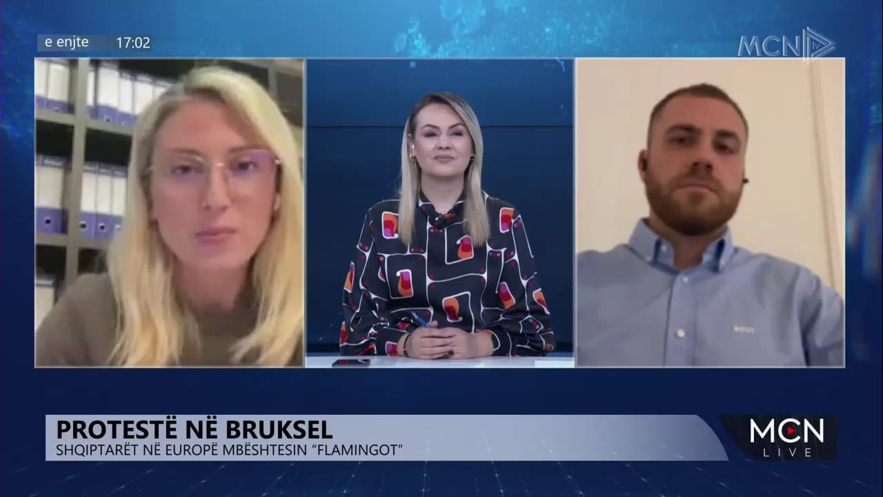   Protesta e "Flamingove" në Bruksel/ Aktivistët Mehdini e Kelmendi: Kemi shpresa që zëri i protestuesve do të dëgjohet 
