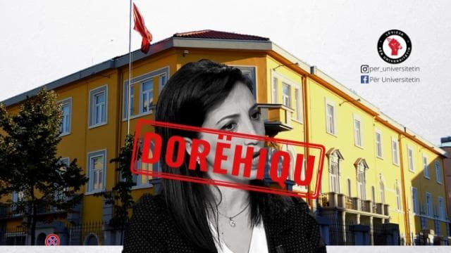 Lëvizja për Universitetin proteston përpara MA/ Kërkojnë dorëheqjen e Evis Kushit (VIDEO)