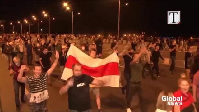 5 mijë bjellorusë në rrugë, policia i dhunon (VIDEO)