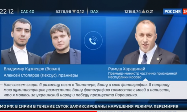 Publikohet biseda e Haradinajt me komikët rusë që u prezantuan si ish-presidenti ukrainas, Poroshenko (VIDEO)