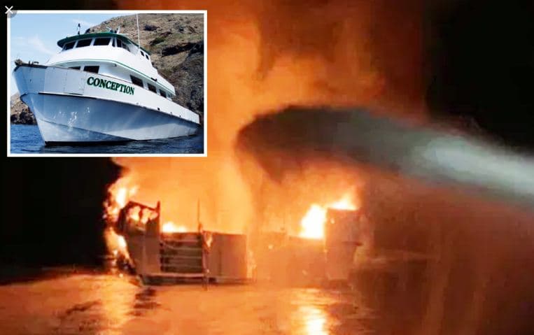 Anija merr flakë pak metra nga bregu, 34 të vdekur në Kaliforni