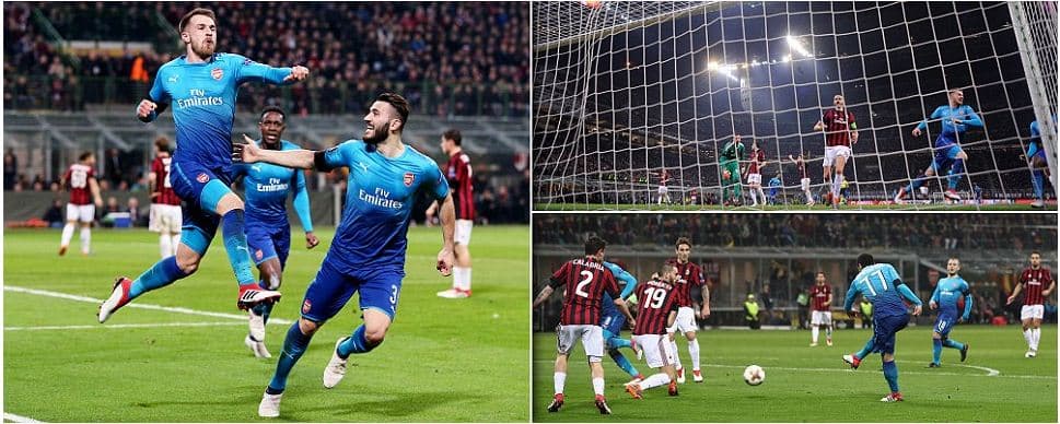 Arsenali largon krizën me Milanin, “Topçinjtë” fitojnë në "San Siro". Fitojnë Atletiko dhe Lyon, surprizon Dordmundi