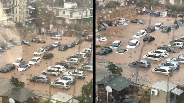 Moti i keq godet Athinën, pas zjarrit reshjet e shiut përmbysin kryeqytetin helen (VIDEO)  