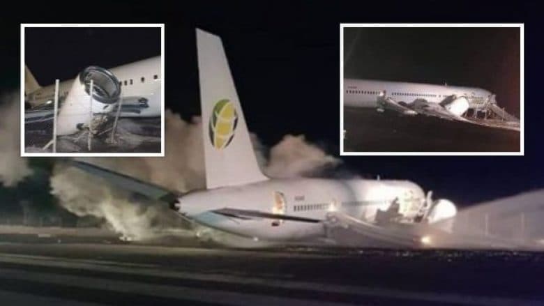Avioni bën ulje emergjente dhe del jashtë piste, plagosen 6 pasagjerë (VIDEO)