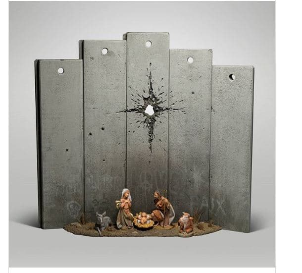Banksy provokon me skenën e lindjes së Krishtit (FOTO)