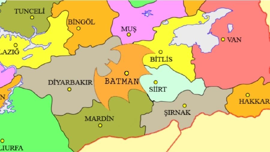 Turqit që duan të identifikohen me Batmanin/ Provinca kërkon ndryshimin e kufijve për t’iu përshtatur emrit