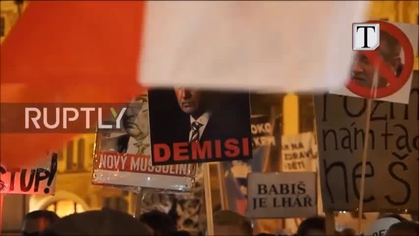 Mijëra çekë në protestë, kërkojnë dorëheqjen e qeverisë (VIDEO)