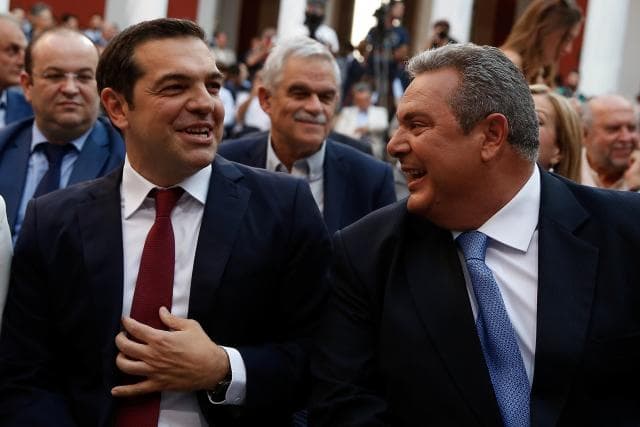 Aleati i Tsipras në qeverinë greke, kërcënon me dorëheqje nëse marrëveshja e emrit me Maqedoninë shkon në parlament