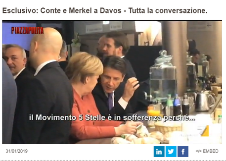 Biseda off record/ Conte i rrëfehet Merkelit në Davos: Salvini është kundër të gjithëve