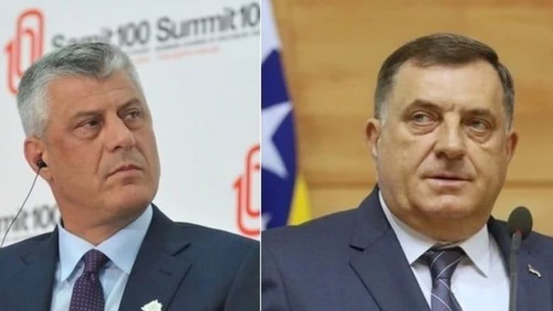 Për shkak të “ftesës denigruese”, Thaçi refuzon ftesën e Dodik për në Samitin e Sarajevës