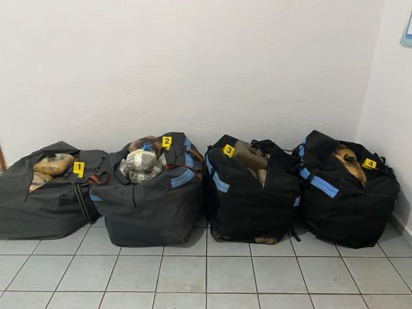 Sekuestrohen 140 kg kanabis në Sarandë, droga në katër çanta ishte braktisur në pyll
