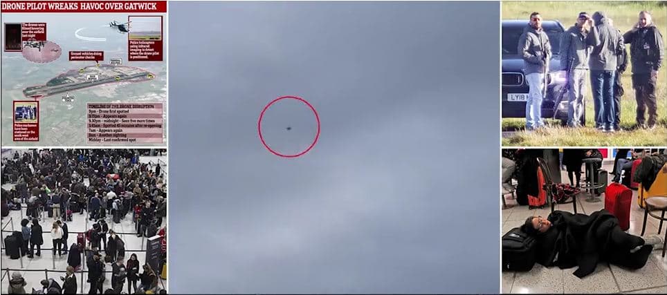 Dronët mbyllin aeroportin më të frekuentuar në Britani, mijëra pasagjerë të bllokuar (VIDEO)