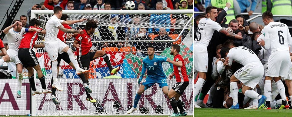 Uruguai e mposhti në minutat e fundit Egjiptin, mungoi Mohamed Salah (VIDEO)
