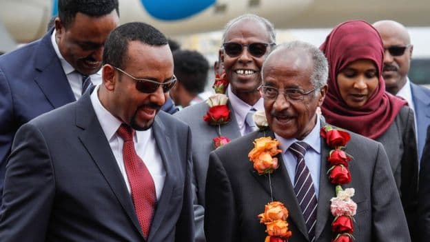 Zyrtarët e Eritreas vizitojnë Etiopinë për herë të parë pas 20 viteve tensione dhe luftë