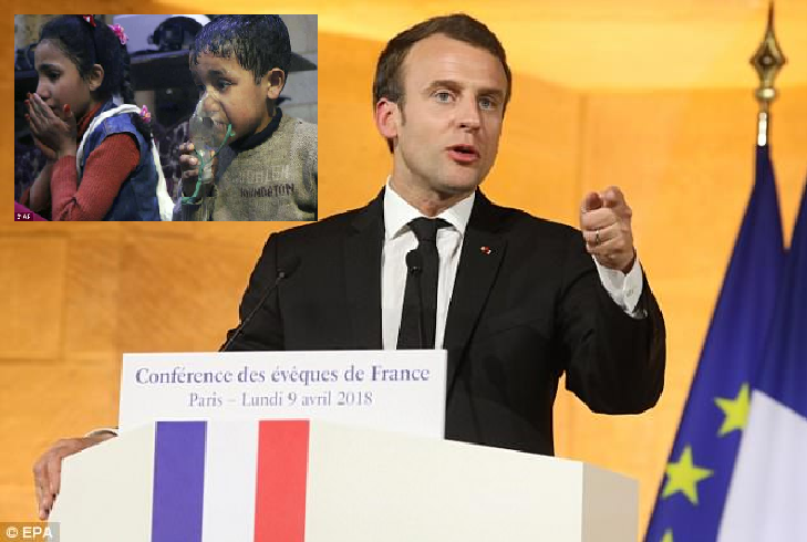 Sulmi kimik në Siri, presidenti i Francës Macron: Ka prova se regjimi Assad e sulmoi qytetin