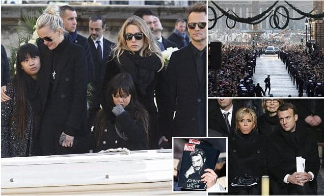 Franca i jep lamtumirën yllit të rokut, Johnny Hallyday