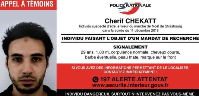 Apeli i policisë franceze për të gjetur terroristin Chérif Chekatt
