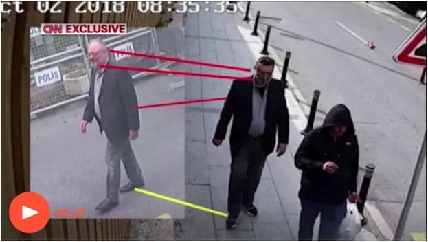 Operacioni saudit /Kamerat vëzhguese kapin sozinë e gazetarit Jamal Khashoggi në Stamboll (VIDEO)