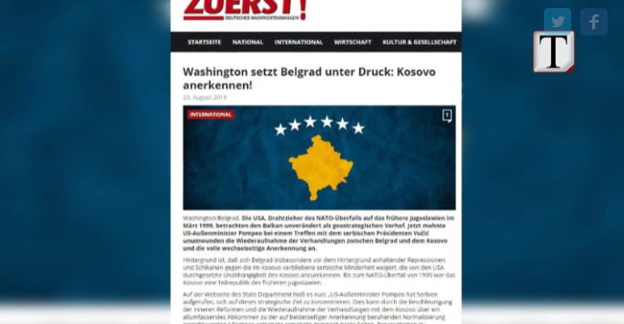 Gazeta gjermane: SHBA ka rritur presionin ndaj Serbisë për Kosovën (VIDEO)