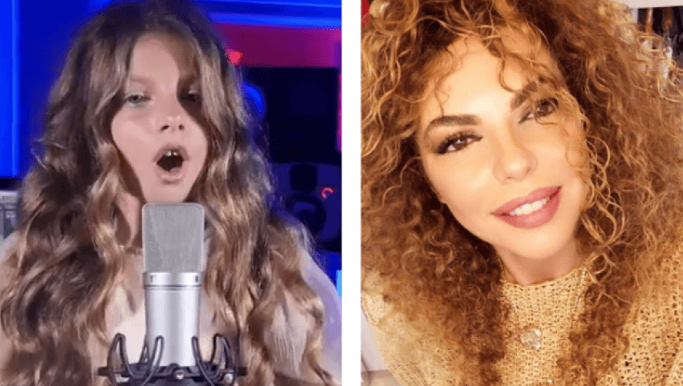 Vajza e Inis Gjonit, talent në muzikë