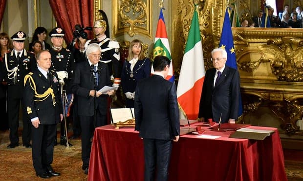 Italia i ka dhënë fund pasigurisë politike, betohet qeveria e re e Giuseppe Conte