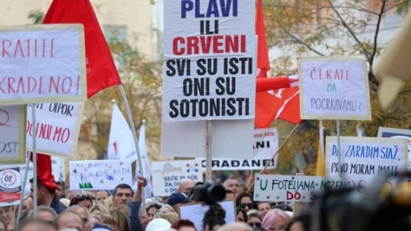 Kroatët protestojnë kundër planit të qeverisë për të rritur moshën e pensionit